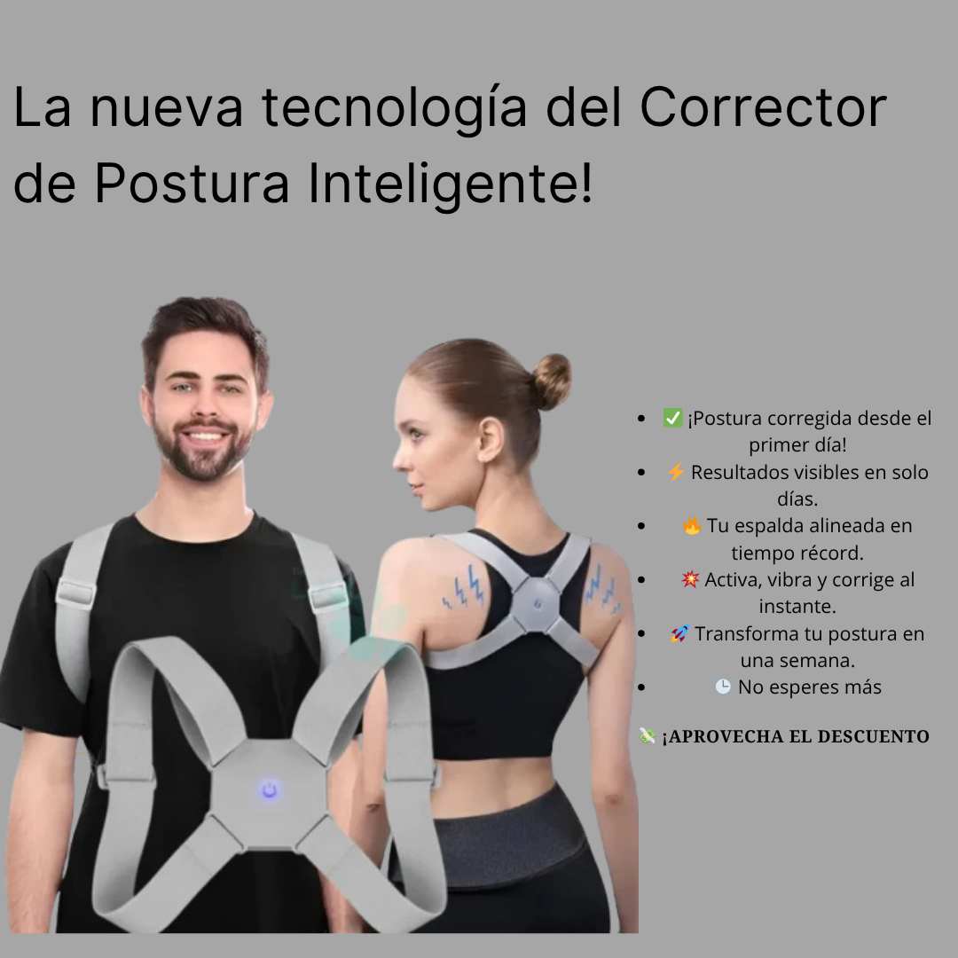 ✅ Corrector Inteligente De Postura Con Sensor